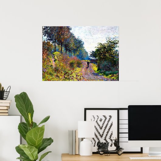 モネ – シェルターされたパス ポスター (ホームオフィス)