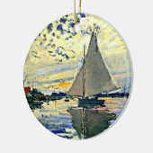 モネ – シルボートアットルプティジュネビリエ セラミックオーナメント (左)