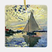 モネ – シルボートアットルプティジュネビリエ セラミックオーナメント (正面)