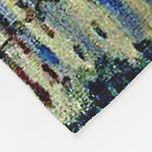 モネ – シルボートアットルプティジュネビリエ フリースブランケット (角)