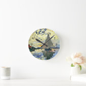 モネ – シルボートアットルプティジュネビリエ ラウンド壁時計 (ホーム)