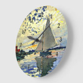 モネ – シルボートアットルプティジュネビリエ ラージ壁時計 (傾斜)