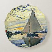 モネ – シルボートアットルプティGENNEVILLIERS ラウンドクッション (裏面)