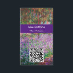 モネ - ジバニーでの画家の庭 - QRコード 名刺<br><div class="desc">ジバニーの画家の庭 / Le Jardin de l'artiste a Giverny - クロード・モネ、1900</div>