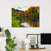 モネ – ジュフォスの腕、秋 ポスター (ホームオフィス)