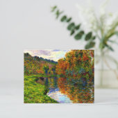 モネ – ジュフォスの腕、秋、 ポストカード (スタンド正面)