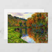 モネ – ジュフォスの腕、秋、 ポストカード (正面/裏面)