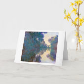 モネ·ジヴァニー近くのセーヌ支流 カード (黄色い花)