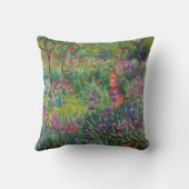 モネ「ジヴェルニーのアイリスガーデン」 クッション (裏面)