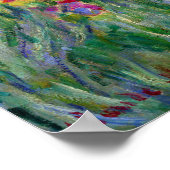 モネ「ジヴェルニーのアイリスガーデン」 ポスター (角)