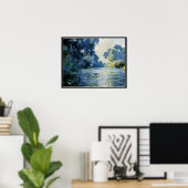 モネ – ジヴェルニーのセーヌ川の腕 ポスター (ホームオフィス)