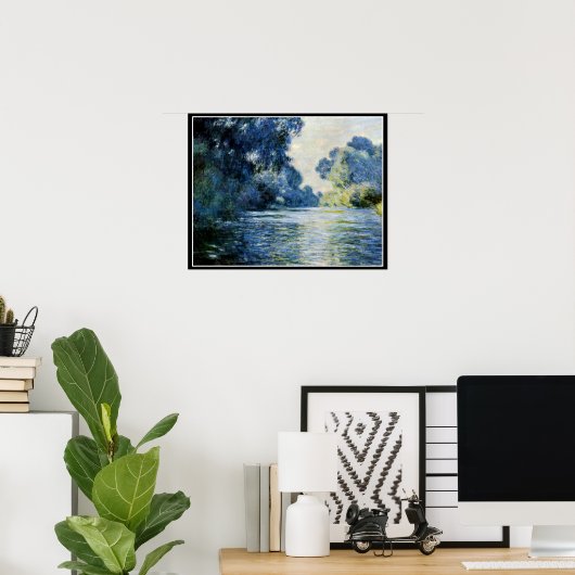 モネ – ジヴェルニーのセーヌ川の腕 ポスター (ホームオフィス)