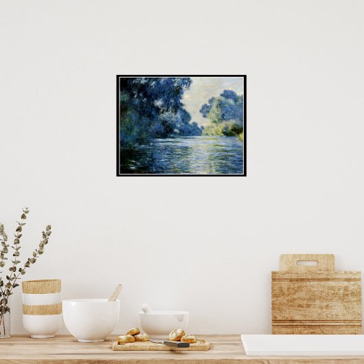モネ – ジヴェルニーのセーヌ川の腕 ポスター (キッチン)