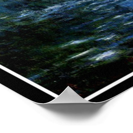 モネ – ジヴェルニーのセーヌ川の腕 ポスター (角)