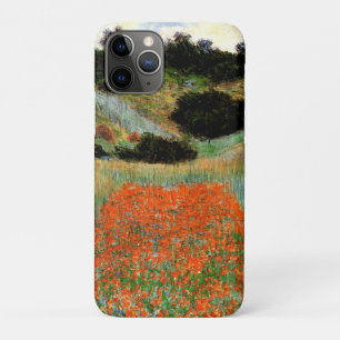 モネ-ジヴェルニーの近くの窪地のポピー畑 iPhone 11 PROケース
