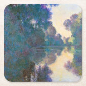 モネ，ジヴェルニー近郊のセーヌ川の支流 スクエアペーパーコースター (正面)