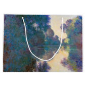 モネ，ジヴェルニー近郊のセーヌ川の支流 ラージペーパーバッグ (裏面)