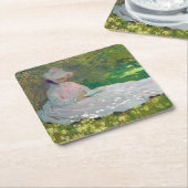モネ・スプリングタイム スクエアペーパーコースター (アングル)