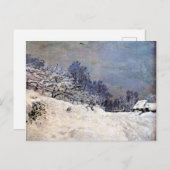 モネ – セントシメオン農場の前の道路 ポストカード (正面/裏面)