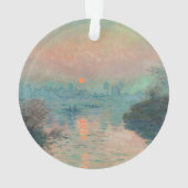 モネ「セーヌの夕日」ファインアート印象派 オーナメント (裏面)
