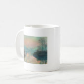 モネ「セーヌの夕日」ファインアート印象派 コーヒーマグカップ (正面左)