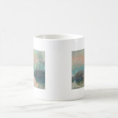 モネ「セーヌの夕日」ファインアート印象派 コーヒーマグカップ (中央)