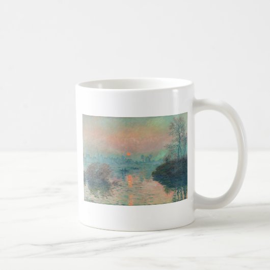 モネ「セーヌの夕日」ファインアート印象派 コーヒーマグカップ (右)