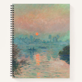 モネ「セーヌの夕日」ファインアート印象派 ノートブック