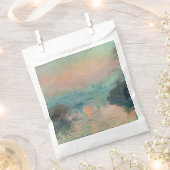 モネ「セーヌの夕日」ファインアート印象派 フェイバーバッグ (クリップ留めされた状態)