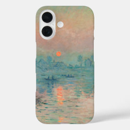 モネ「セーヌの夕日」ファインアート印象派 iPhone 16ケース