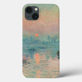 モネ「セーヌの夕日」ファインアート印象派 iPhone 13ケース