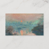 モネ「セーヌの夕日」印象派傑作アート 名刺 (裏面)