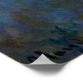 モネ、セーヌ川の朝、ジヴェルニーの近く ポスター (角)