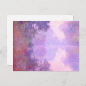 モネ – セーヌ川の霧の朝、 ポストカード (正面/裏面)