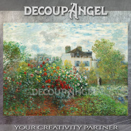 モネ – ダリアスデコパと庭の角 薄葉紙