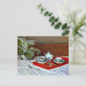 モネ：ティーセット。 ポストカード (スタンド正面)