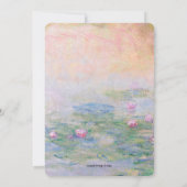 モネ ニンフィアス II アンナプラシャン（最初の食事） 招待状 (裏面)