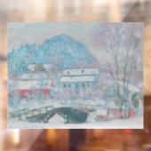 モネ – ノルウェー、サンドヴィケン村の雪 ウィンドウサイン (シート2)