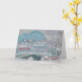 モネ – ノルウェー、サンドヴィケン村の雪 カード (黄色い花)