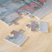 モネ – ノルウェー、サンドヴィケン村の雪 ジグソーパズル (側面)