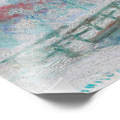 モネ - ノルウェー、雪のサンドヴィーケン村 フォトプリント            (角)