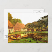 モネ – ノルマンディの農場 ポストカード (正面/裏面)