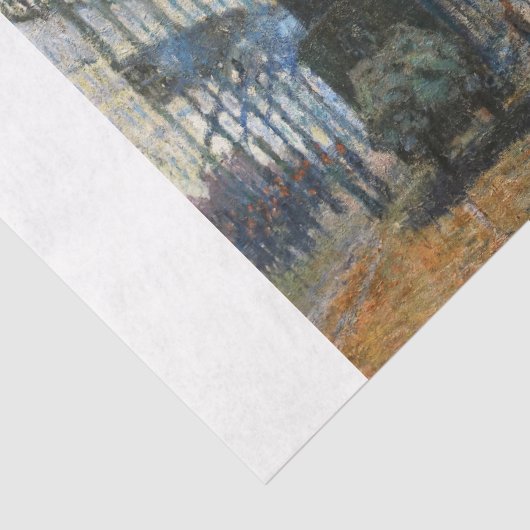 モネ – ノルマンディ列車のデコページの到着 薄葉紙 (詳細)