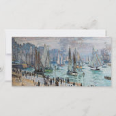 モネ - ハルール港を出発する漁船 サンキューカード (正面)