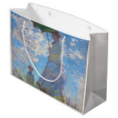 モネ・パラソルを持つ女性 ラージペーパーバッグ (裏面アングル)