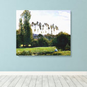 モネ – ビューアットルーエルルアーブル キャンバスプリント (インサイチュ (ウッドフロア))