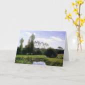 モネ – ビューアットルーエル素晴らしルアーブル カード (黄色い花)