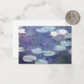 モネ – ピンクの睡蓮 ノートカード (正面/裏面インサイチュ)