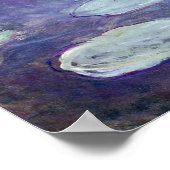 モネ – ピンクの睡蓮 ポスター (角)