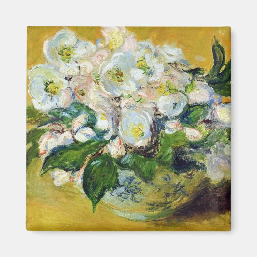 モネ・フランス印象派ピープルクリスマスザ・ロー マグネット (正面)